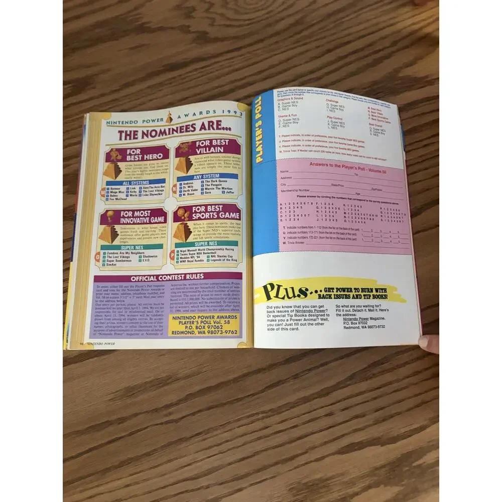 Nintendo Power Vol 58 Wario Land Super Mario Land 3 With Poster